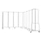 National Public Seating Room Divider, 6' Height, 9 Sections, Clear Acrylic Panels, Grey Frame RDG6-9CA - alternate 5